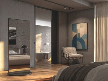 Specchio girevole con illuminazione integrata TWISTER Vanità Living