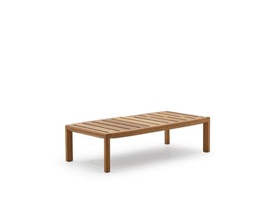 Tavolino da giardino rettangolare in iroko GIANNA Varaschin