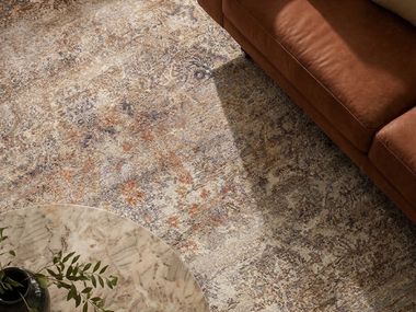 Handmade rectangular silk rug ARTWORK NO.1 CLASSIC TAUPE Vartian