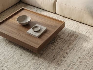 Handmade wool rug NAYA ION IVORY Vartian