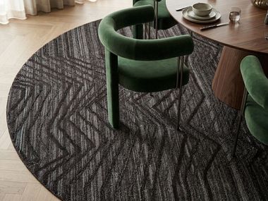 Handmade wool rug NAYA SWING GRAPHITE Vartian