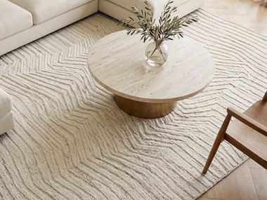Handmade wool rug NAYA SWING SNOW Vartian