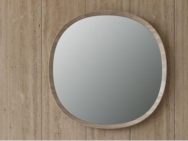 Vaselli, EIDOS Specchio in pietra per bagno da parete con cornice