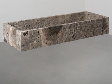 Countertop rectangular stone washbasin FIDIA Vaselli