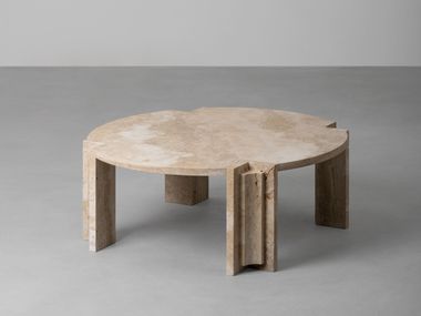 Round stone coffe table FIDIA Vaselli