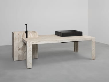 Vaselli, FIDIA Isola cucina in travertino