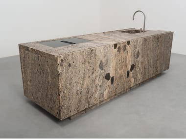 Isola cucina in pietra su misura FLOW PIETRA DA TORRE Vaselli