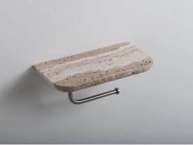 Porta rotolo con mensola in pietra HOOP Vaselli