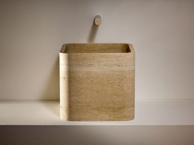 Lavabo da appoggio quadrato in pietra PETRA Vaselli