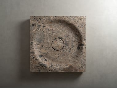 Piatto doccia quadrato in pietra POZZE Vaselli