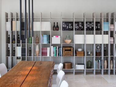 Stone and metal bookcase SOLE Vaselli