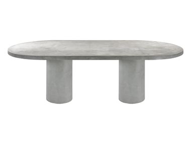 Oval cement table IKAR 2 Vela Arredamenti
