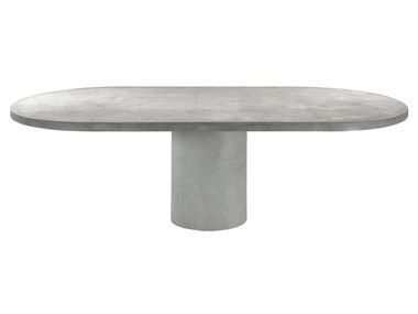 Oval cement table IKAR Vela Arredamenti