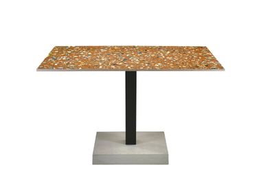 Cement table with central base MONOS Vela Arredamenti