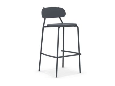 Metal garden stool with back FOX Vermobil