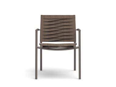 Sedia da giardino impilabile in Olyna® con braccioli VOLÉE Vermobil