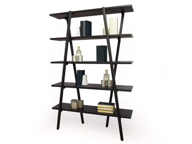 Open freestanding wooden bookcase ETAN Verzelloni