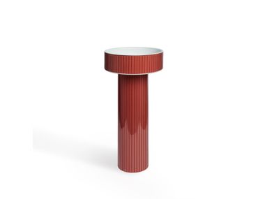 Round pedestal glass washbasin LOTUS Vetrocolor