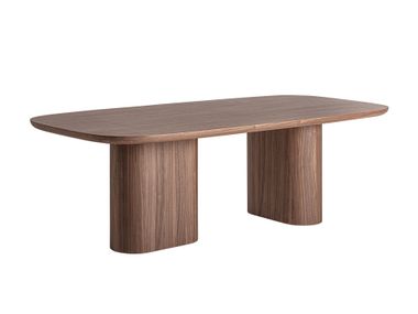 Rectangular wood veneer dining table ACIERA Vical Home