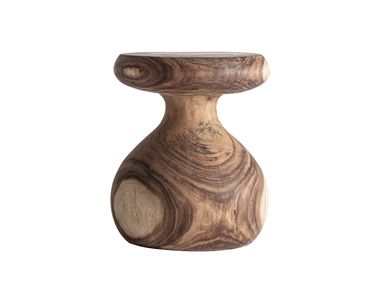 Round Suar wood side table BEZAHA Vical Home