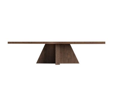 Rectangular reclaimed wood dining table BRUTALIST Vical Home