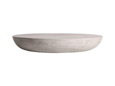 Low round cement central coffee table CLES Vical Home