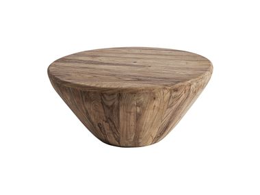 Round teak central coffee table ERLOY Vical Home
