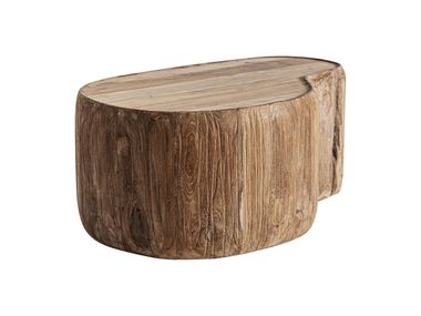 Free form teak central coffee table ERLOY Vical Home