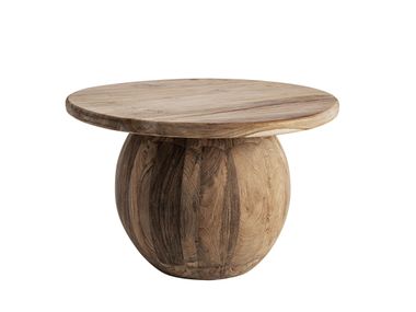 Round teak central coffee table ERLOY Vical Home