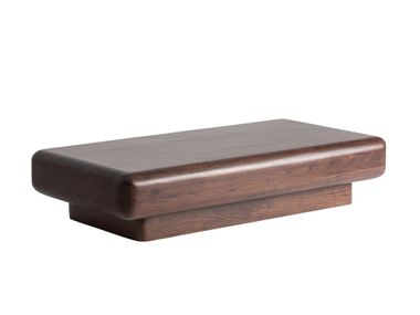 Rectangular low acacia central coffee table FLERS Vical Home
