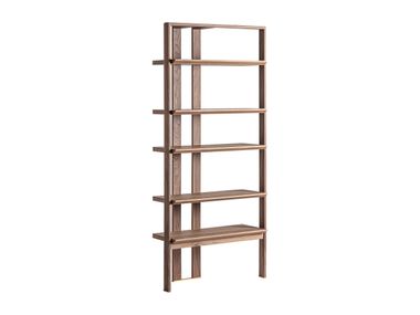 Open walnut bookcase GIFHORN Vical Home