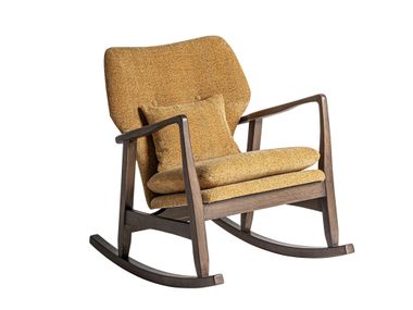 Rocking fabric armchair with armrests KELLY Vical Home