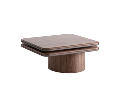 Square wood veneer central coffee table KEXBY Vical Home