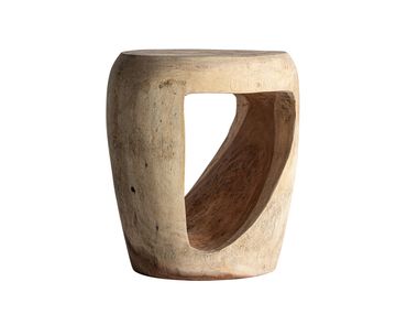 Round Suar wood side table KRANIA Vical Home