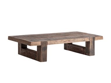 Rectangular reclaimed wood central coffee table LOSSE Vical Home