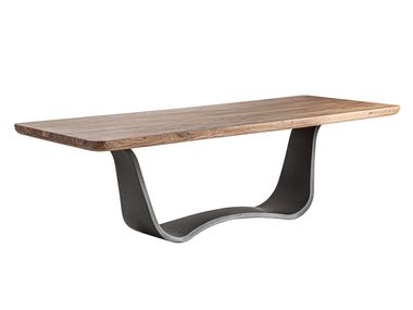 Rectangular acacia dining table MULFINGEN Vical Home