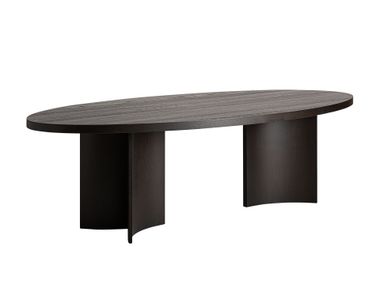 Oval oak dining table NEUVIC Vical Home