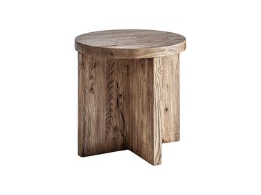 Mesa de apoio redonda de olmo NORVIK Vical Home