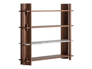 Open acacia bookcase SAGY Vical Home
