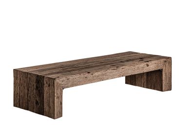 Rectangular low walnut coffee table SAMSUN Vical Home