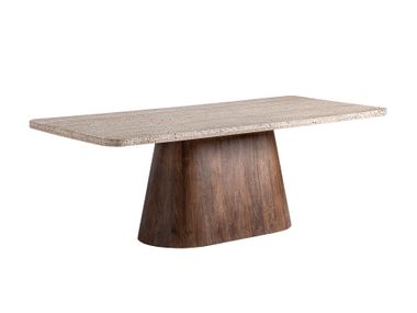 Rectangular travertine dining table SANNUM Vical Home