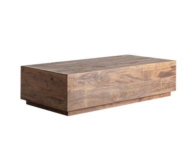 Rectangular reclaimed wood central coffee table SELBY Vical Home