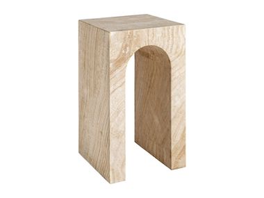 Square travertine side table THIENNES Vical Home