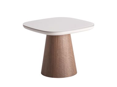 Square wood and glass coffee table for living room TORKSEY Vical Home