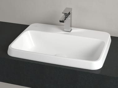 Villeroy & Boch, ARCHITECTURA Lavabo rettangolare da incasso soprapiano in ceramica