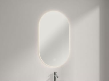 Villeroy & Boch, MORE TO SEE LITE Specchio bagno ovale da parete