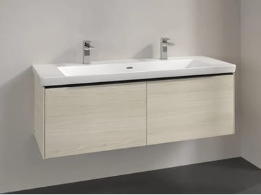 Villeroy & Boch, SUBWAY 3.0 Mobile lavabo doppio sospeso con cassetti