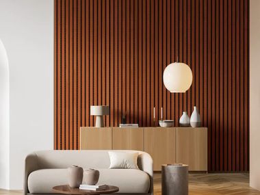 Wood fibre wall tiles V-WALL Virag Floors
