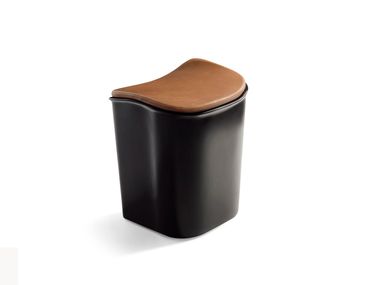 Leather stool BLOB Visionnaire