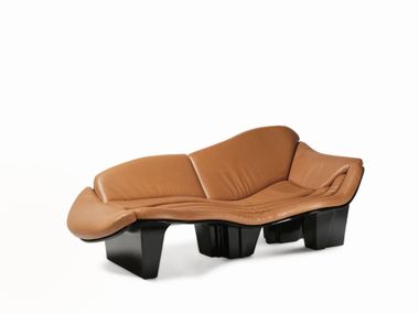 Leather chaise longue BLOB Visionnaire